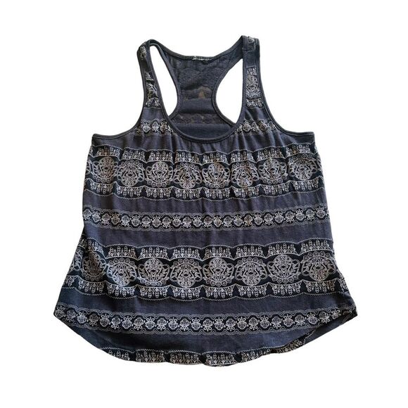 10/$25🦋 LA Hearts Gray & White Mandala Print Racerback Tank - Size Small - Picture 6 of 11